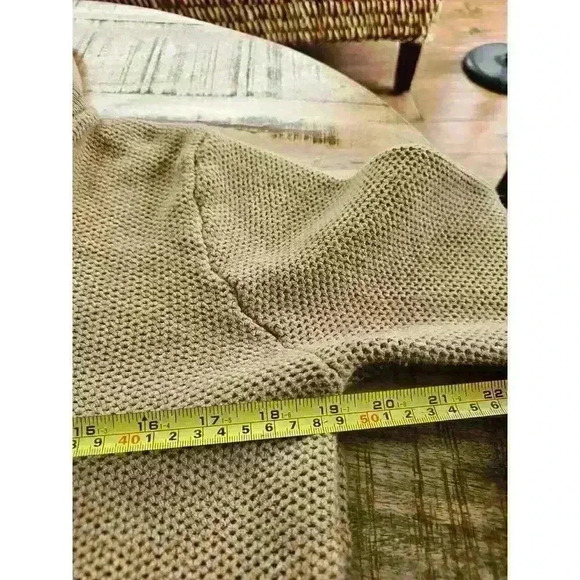 Tommy Hilfiger Cowl Neck Wool Blend Sweater Women's Size Medium Tan - Picture 6 of 8